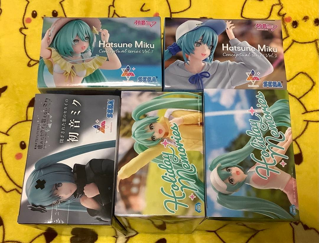 新品未開封！初音ミクシリーズプライズフィギュア5個セット！
