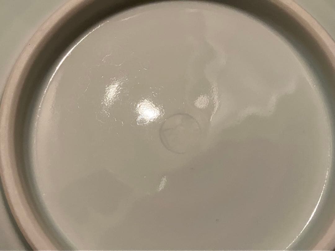 美濃焼 青白磁 快山窯 花文菓子鉢 菓子鉢 深皿