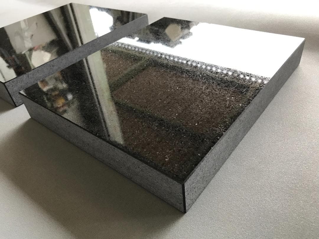 超最高級 天然黒御影石 オーディオボード●340×300×40●　ペア　送料無料