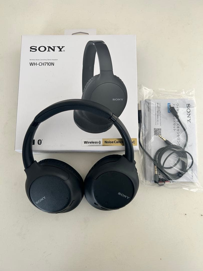 ソニー ワイヤレスヘッドホン WH-CH710N ブラック