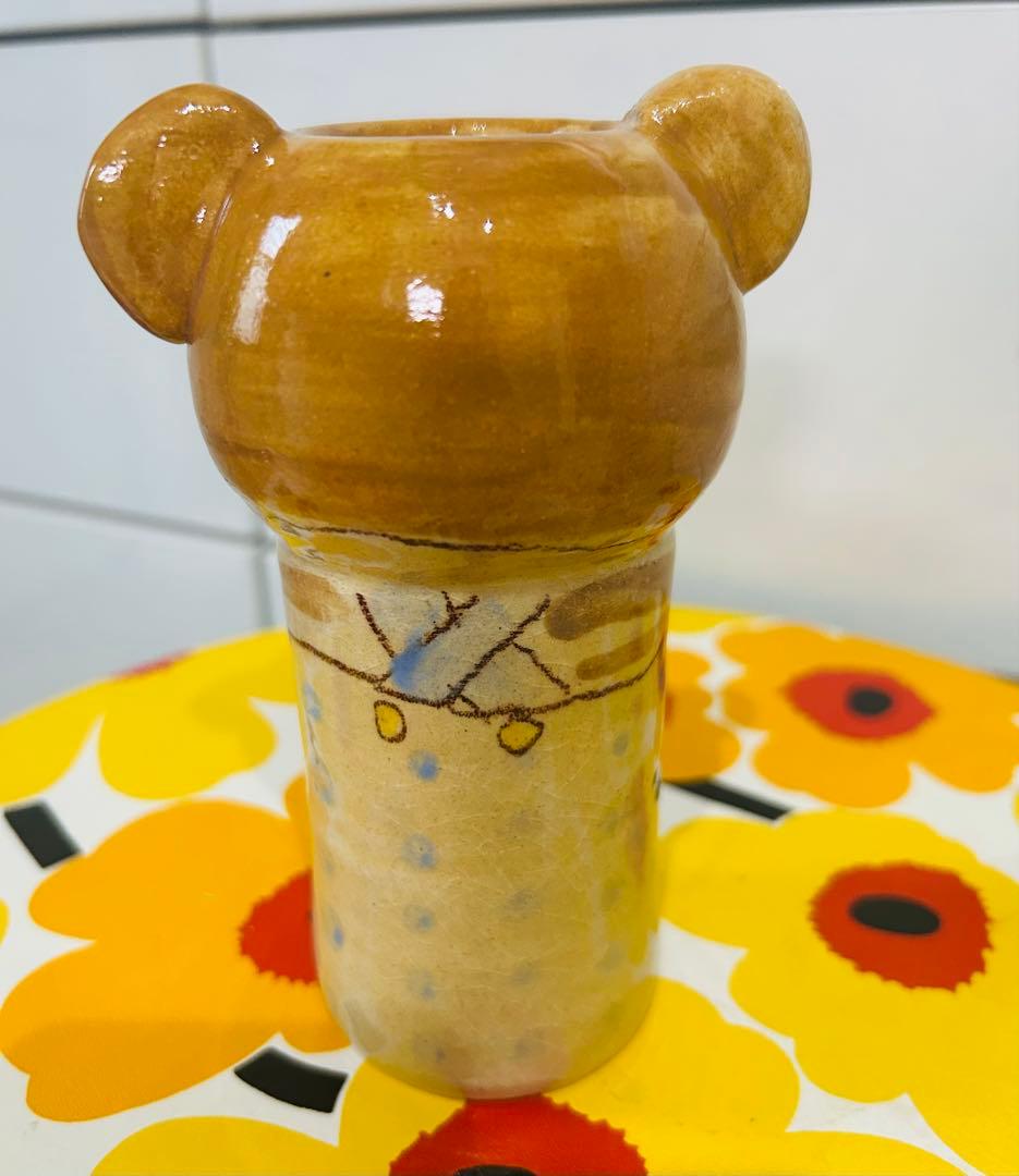 cosaelさん　　くま花瓶