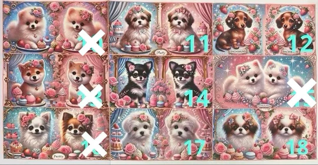 フラットポーチ♡ハンカチ♡ハンドメイド♡オーダーページ【わんこ10】