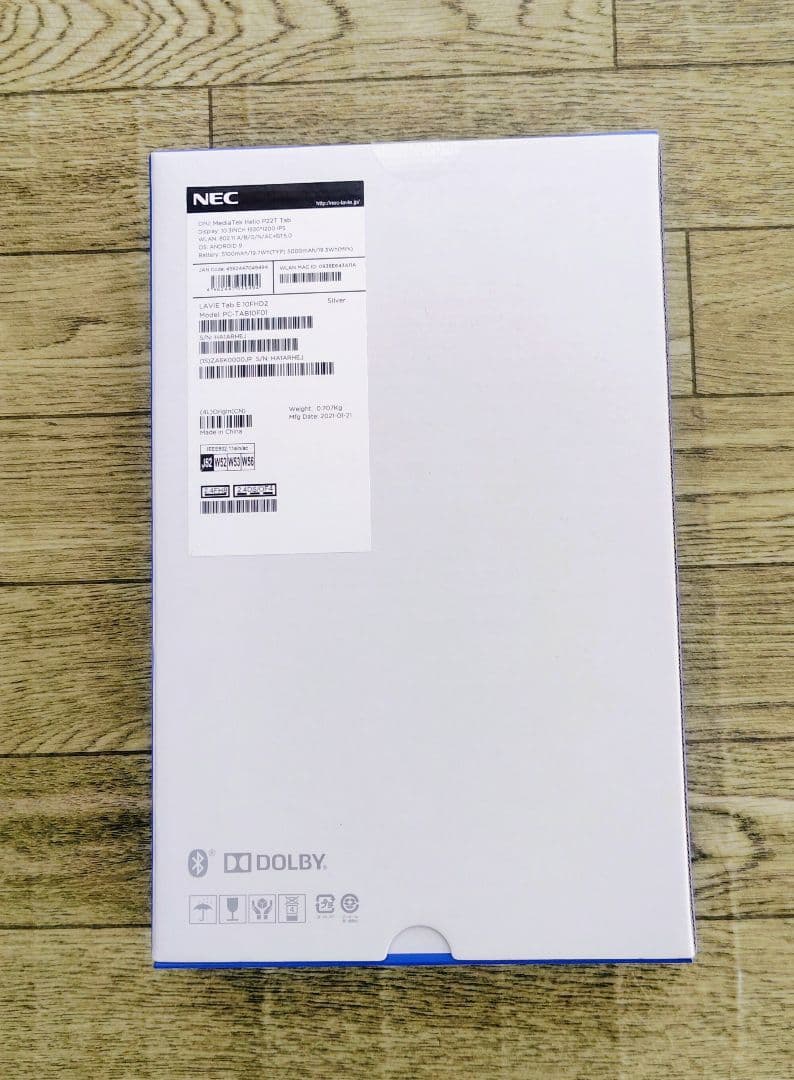 Androidタブレット本体 NEC LAVIE Tab E 10FHD2 Android10
