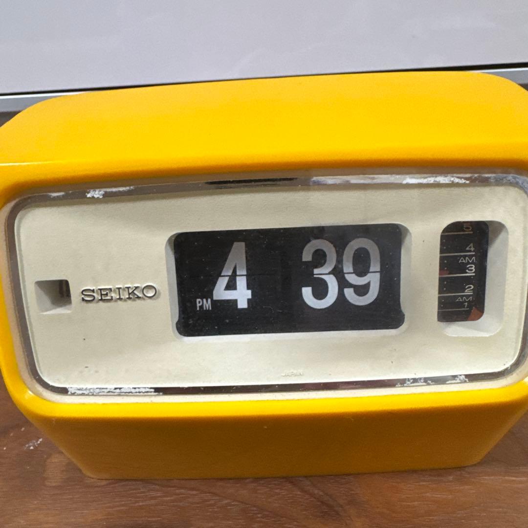 SEIKO 置時計　(レトロ　パタパタ時計)