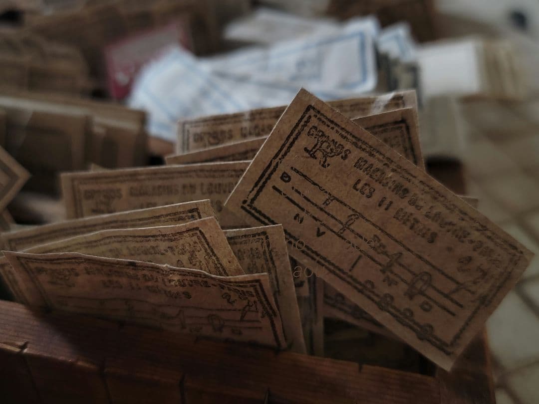 フランスアンティークレースラベル③　　オリジナルハンドメイドジャーナル素材30p