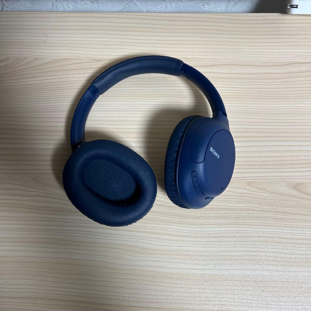 SONY ワイヤレスヘッドホン ネイビー