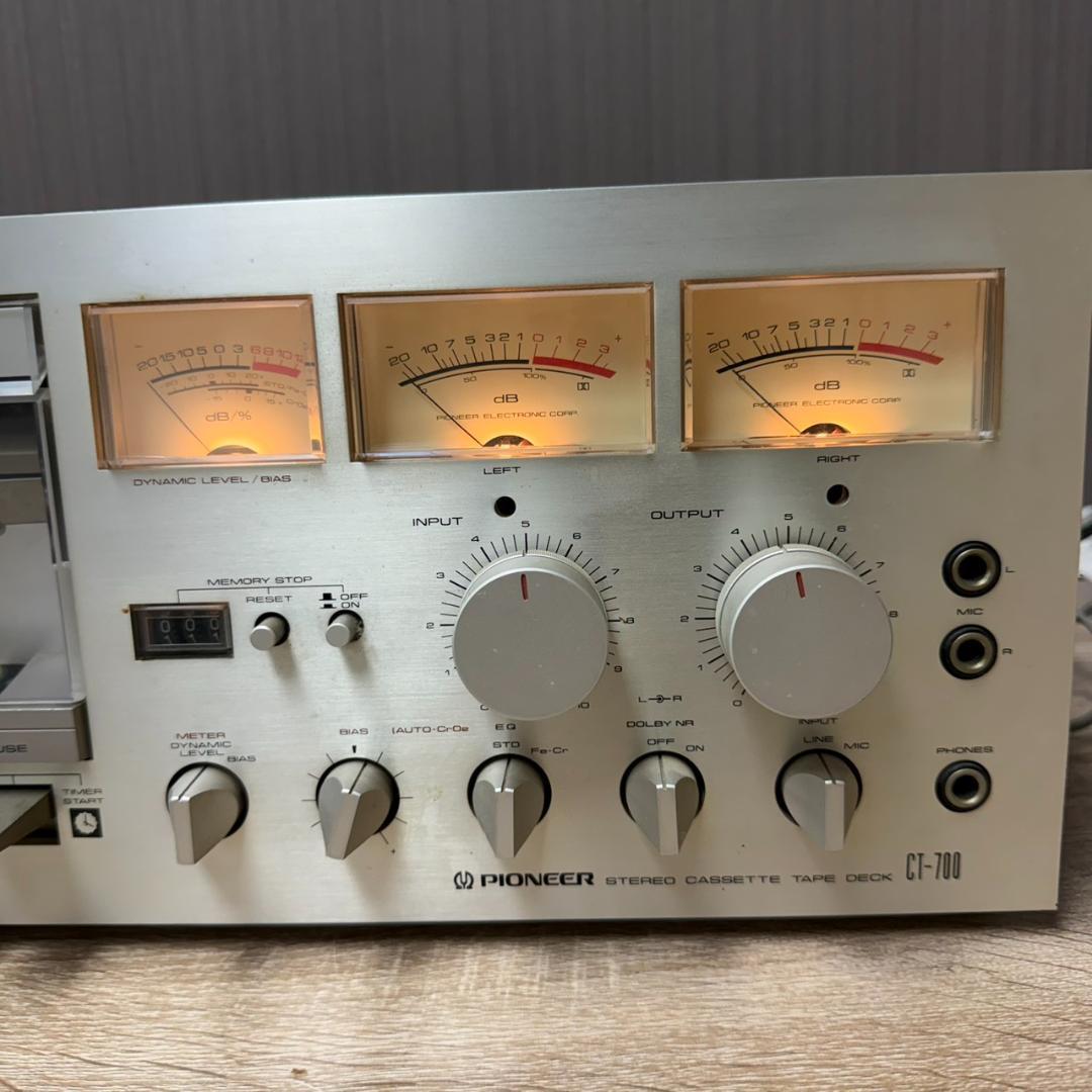781109/PIONEER CT-700 カセットテープデッキ 通電