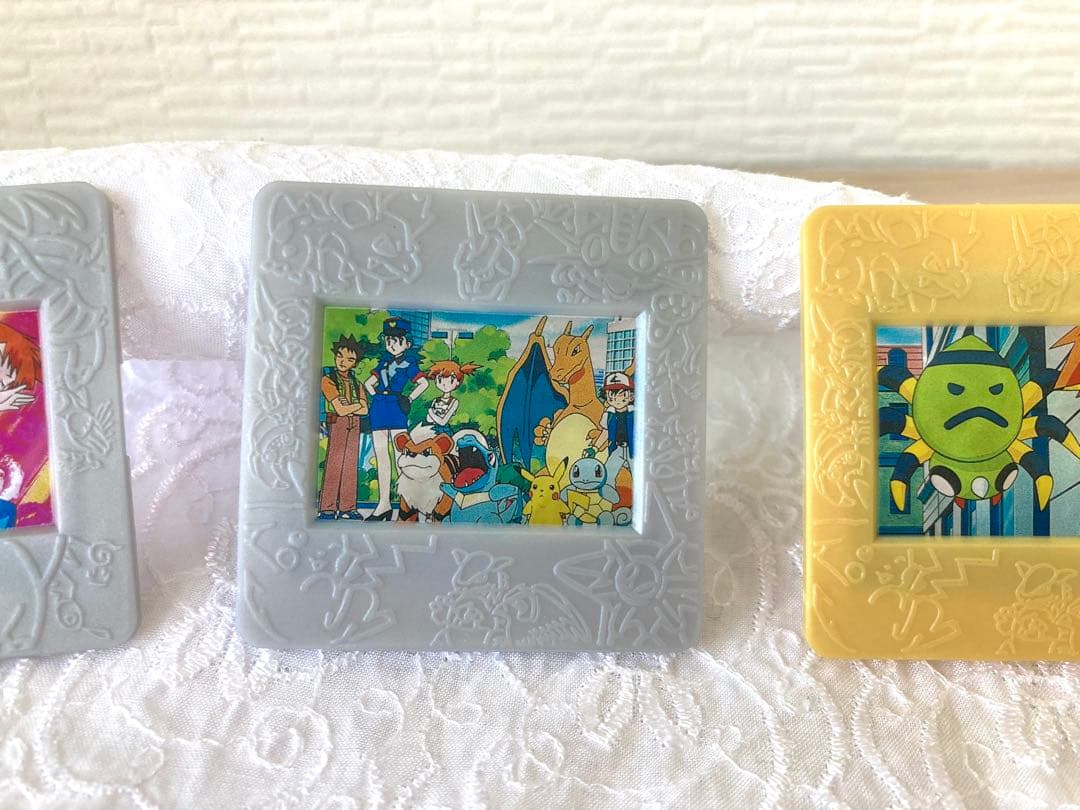 Meiji ポケモン ピクチャーフレーム 3点 #カスミ、ピカチュウ、リザードン