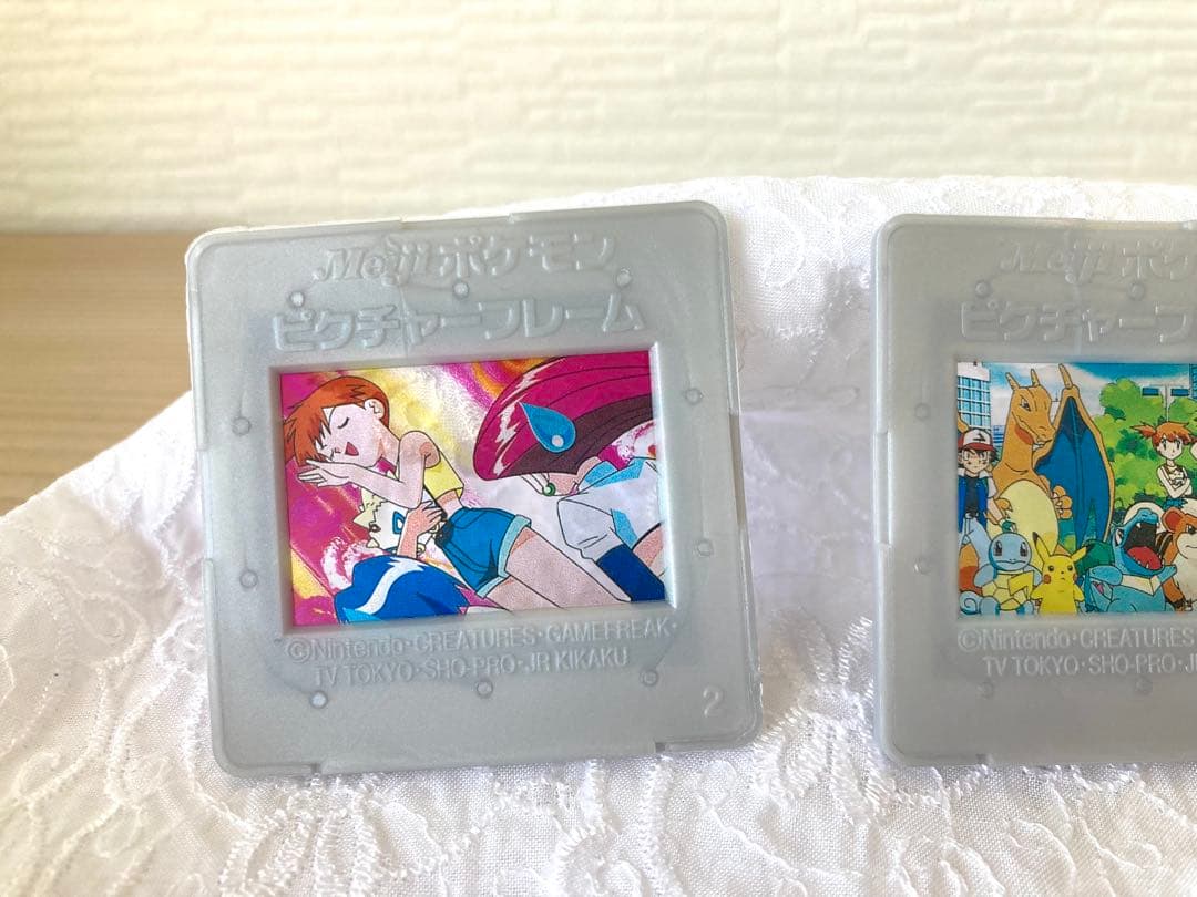 Meiji ポケモン ピクチャーフレーム 3点 #カスミ、ピカチュウ、リザードン