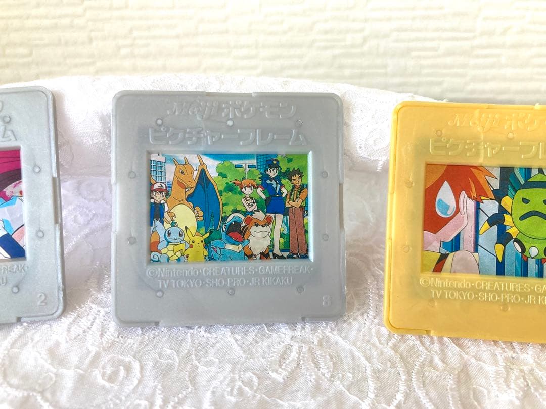 Meiji ポケモン ピクチャーフレーム 3点 #カスミ、ピカチュウ、リザードン