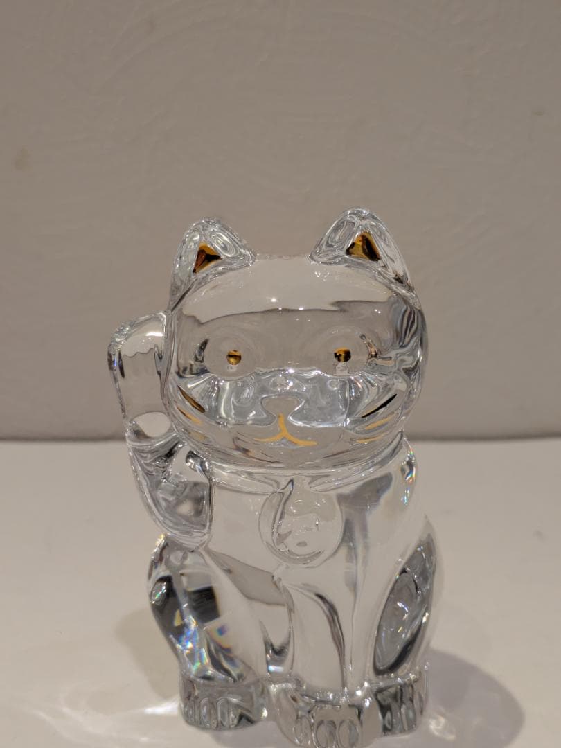 Baccarat クリスタル まねき猫 置物 2607786 Sサイズ 箱有