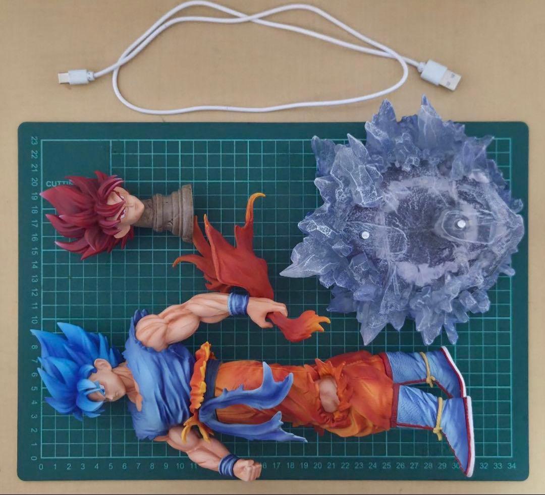 た*！様 ドラゴンボール ガレージキット 孫悟空 超サイヤ人ブルー スーパーサイ