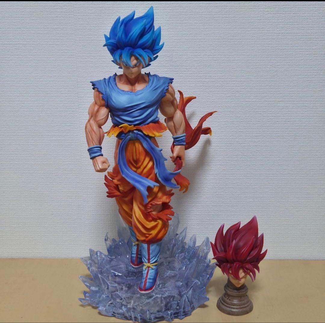 た*！様 ドラゴンボール ガレージキット 孫悟空 超サイヤ人ブルー スーパーサイ
