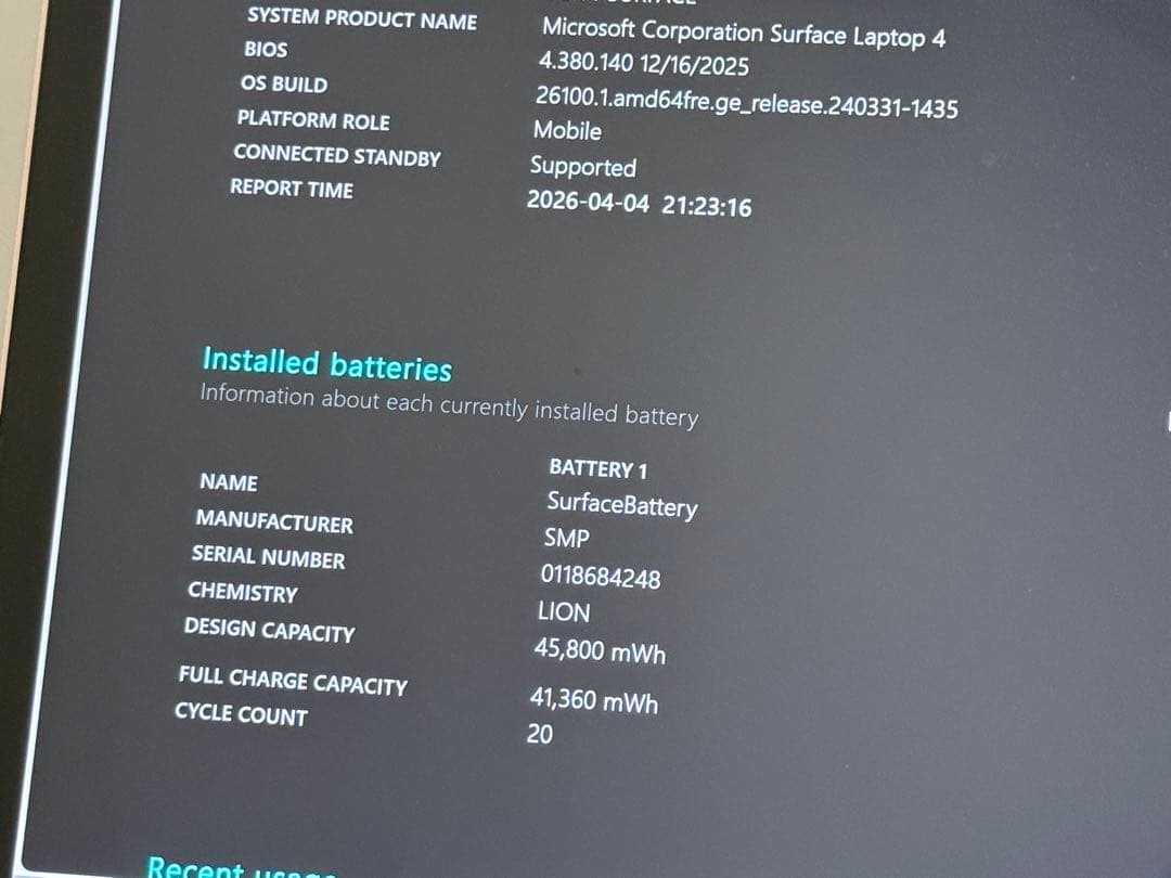 Surface Laptop 4 13.5型 16GB 256GB 特別モデル
