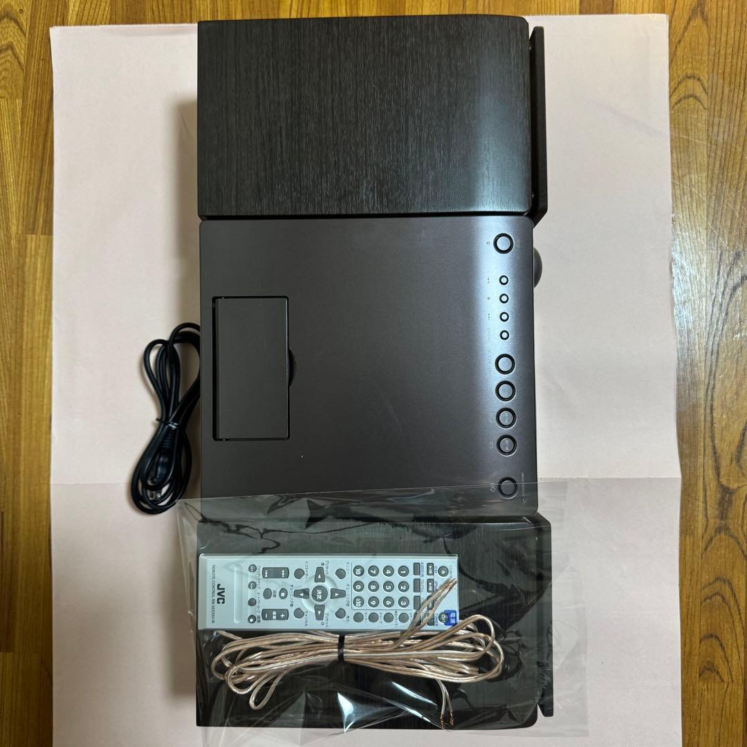 【美品】JVC EX-S3-T CDコンポ 動作確認済み ブラウン リモコン付