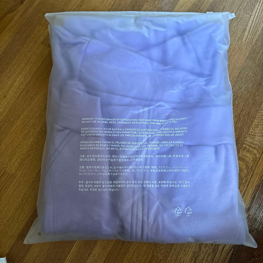 ZIP-UP HOODIE (L, M) パープル