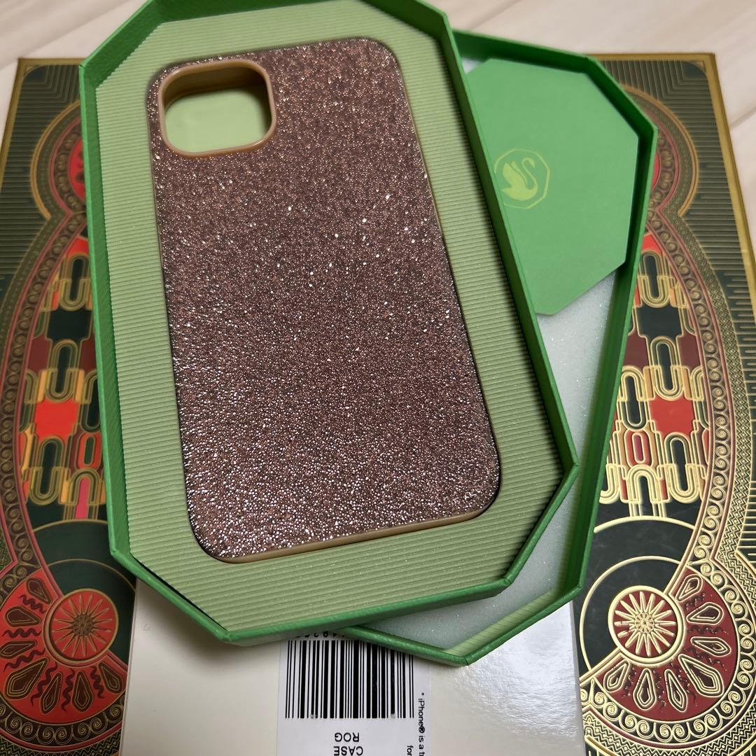 SWAROVSKI スマホケース（iPhone14）ローズゴールド