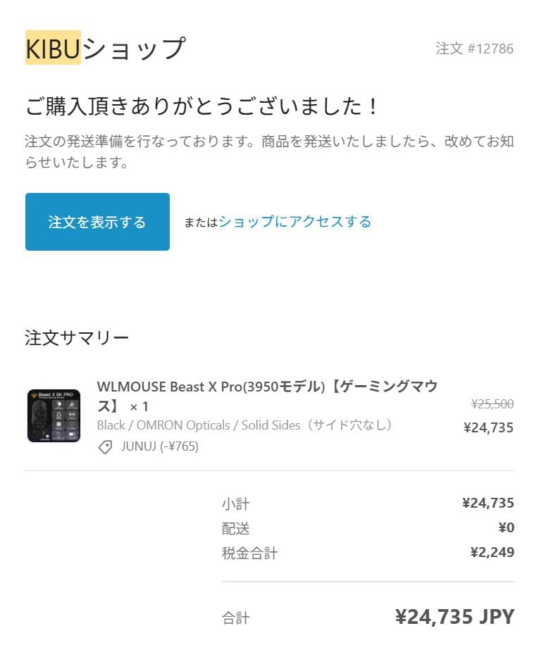 WLMOUSE Beast X Pro（Omron・ 横穴なし）