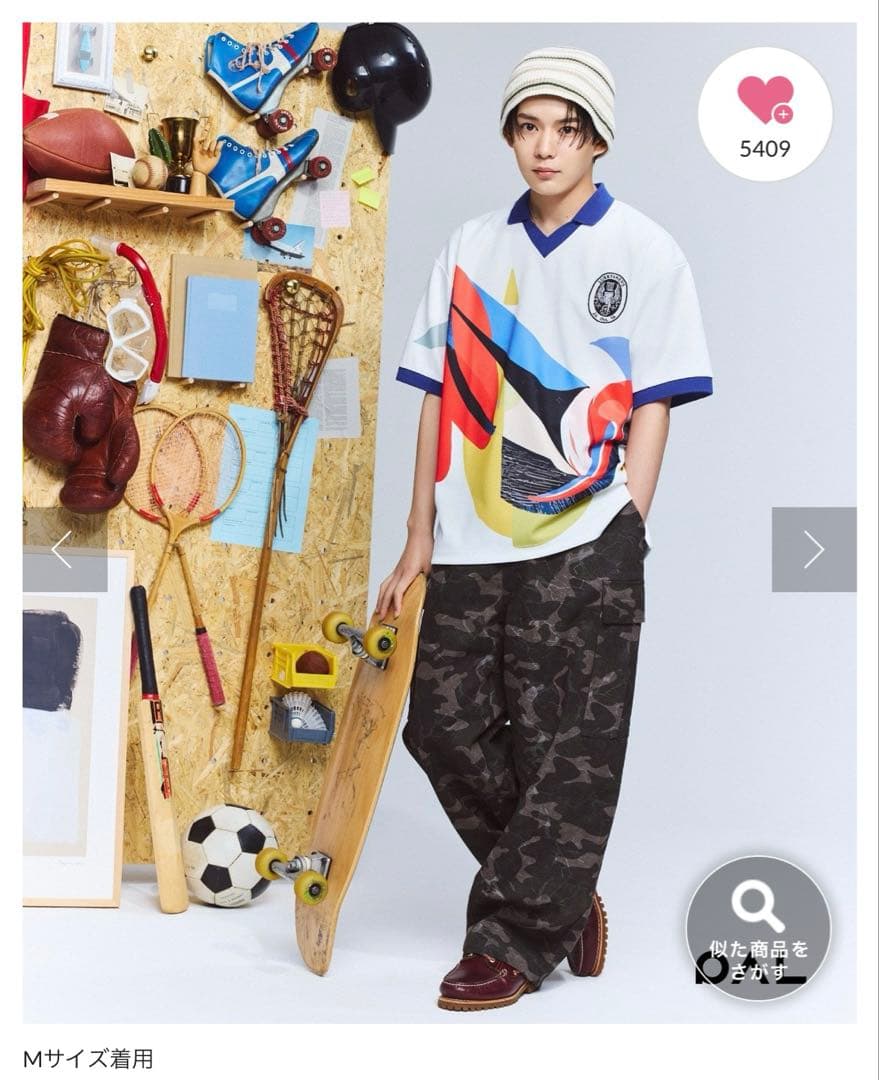 なにわ男子 長尾謙杜 監修 ゲームシャツ Sサイズ