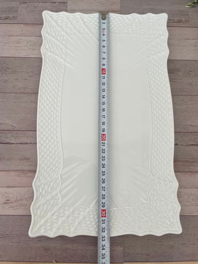 未使用！Richard Ginori ホワイト長方形20×33cm 大皿