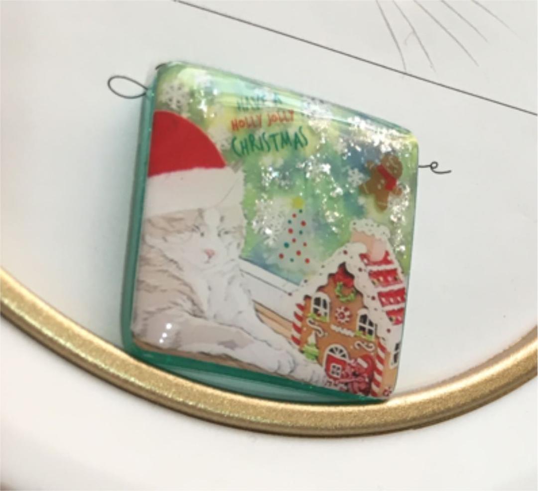 レジンヘアゴム♡クリスマス猫ちゃん