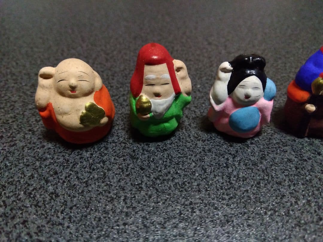 招き七福神　ミニチュア置物
