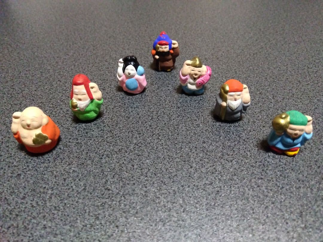招き七福神　ミニチュア置物