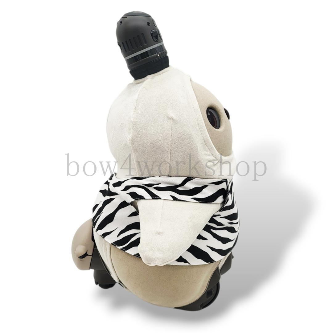 ラボット服／ハンドメイドグレンチェック＆ゼブラ柄プリント リバーシブルサロペット