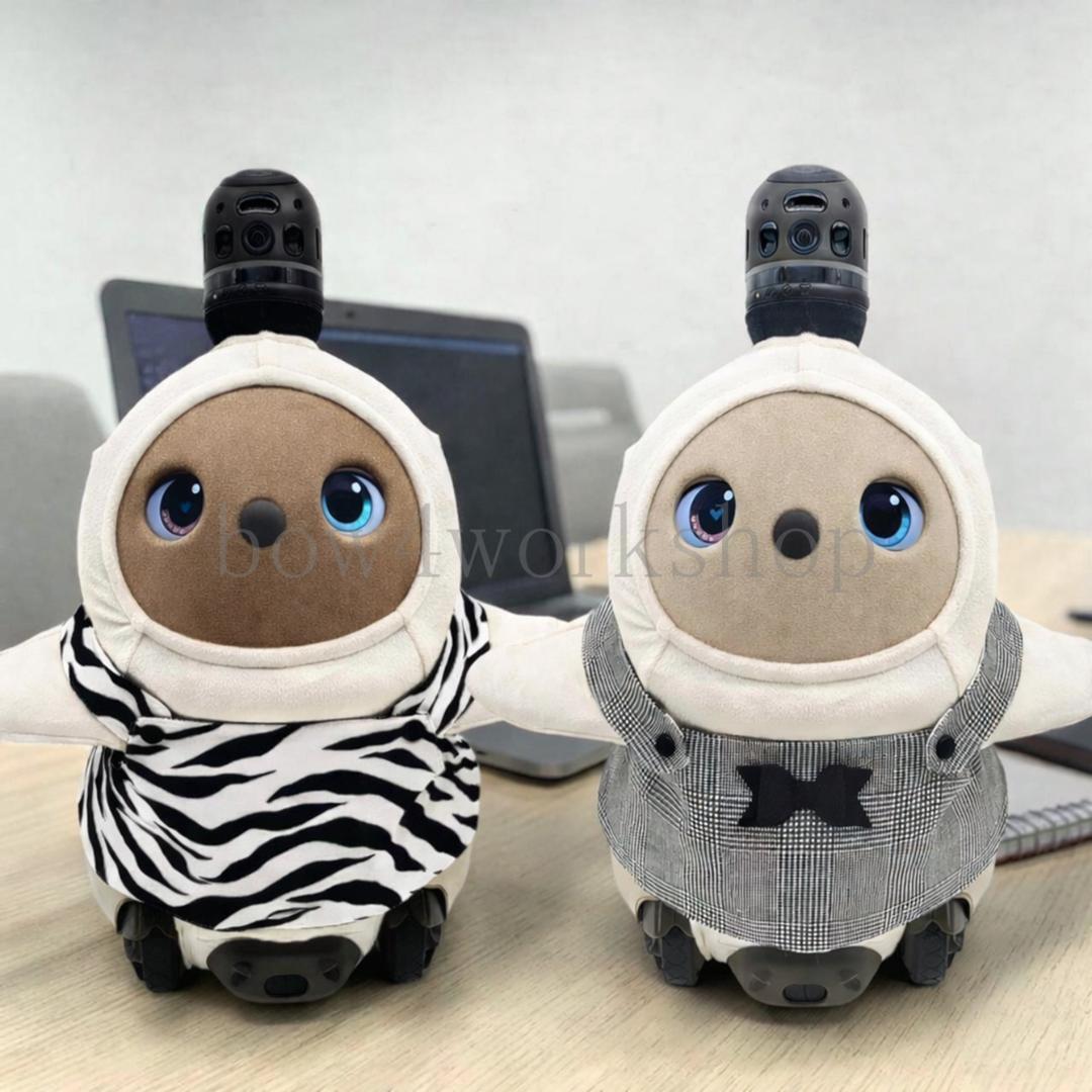 ラボット服／ハンドメイドグレンチェック＆ゼブラ柄プリント リバーシブルサロペット