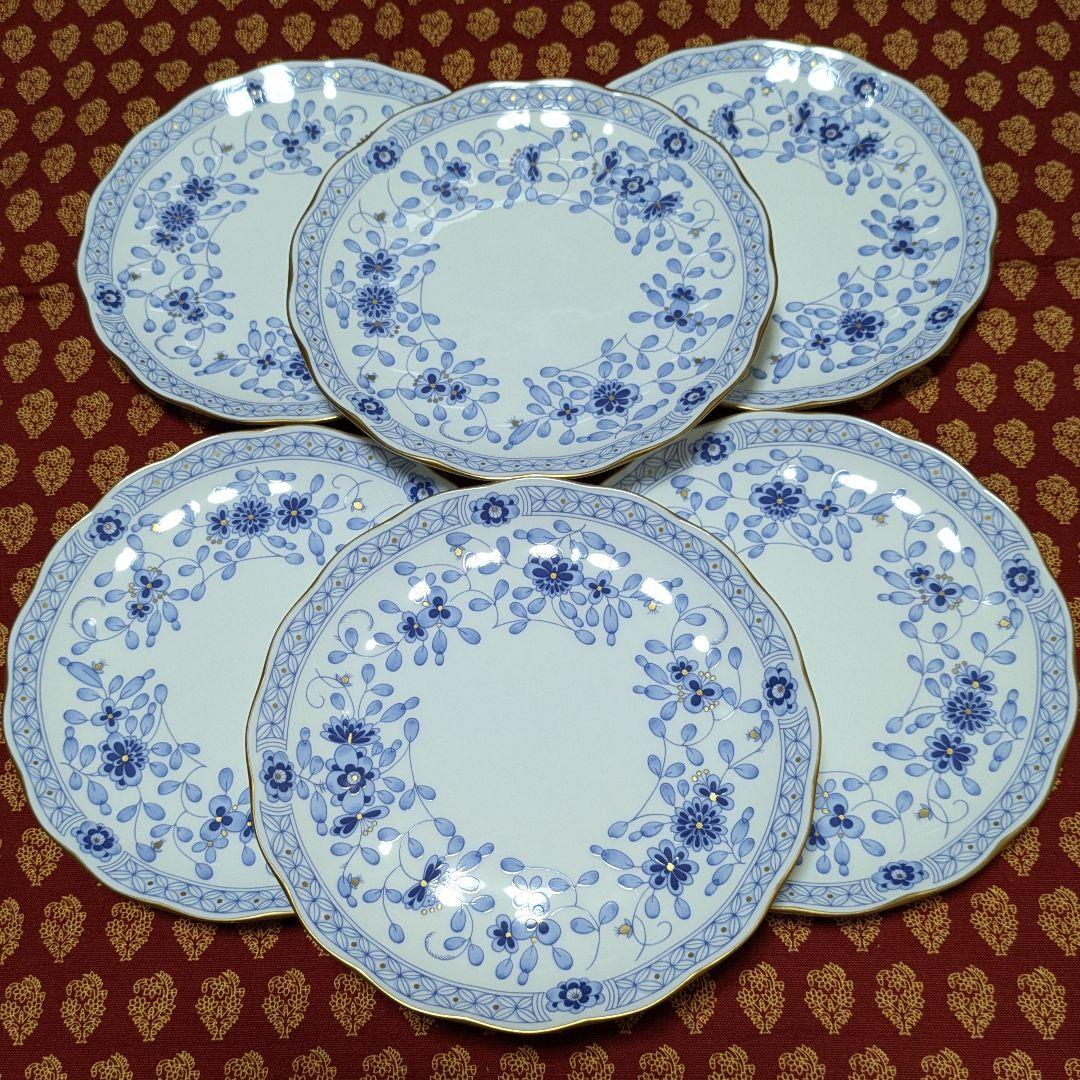 ☆NARUMI Bone Chinaミラノ ケーキ皿17cm6枚 未使用