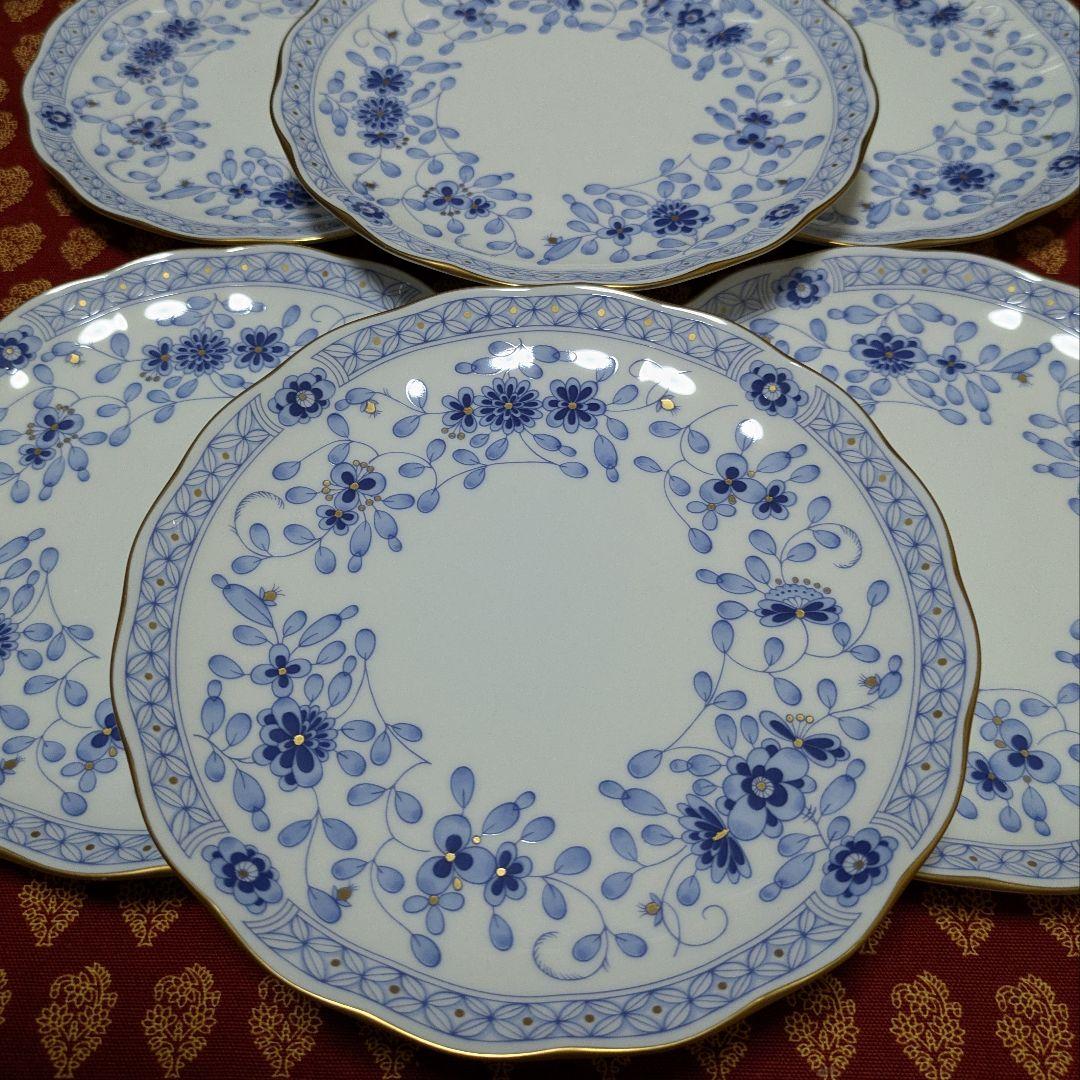 ☆NARUMI Bone Chinaミラノ ケーキ皿17cm6枚 未使用