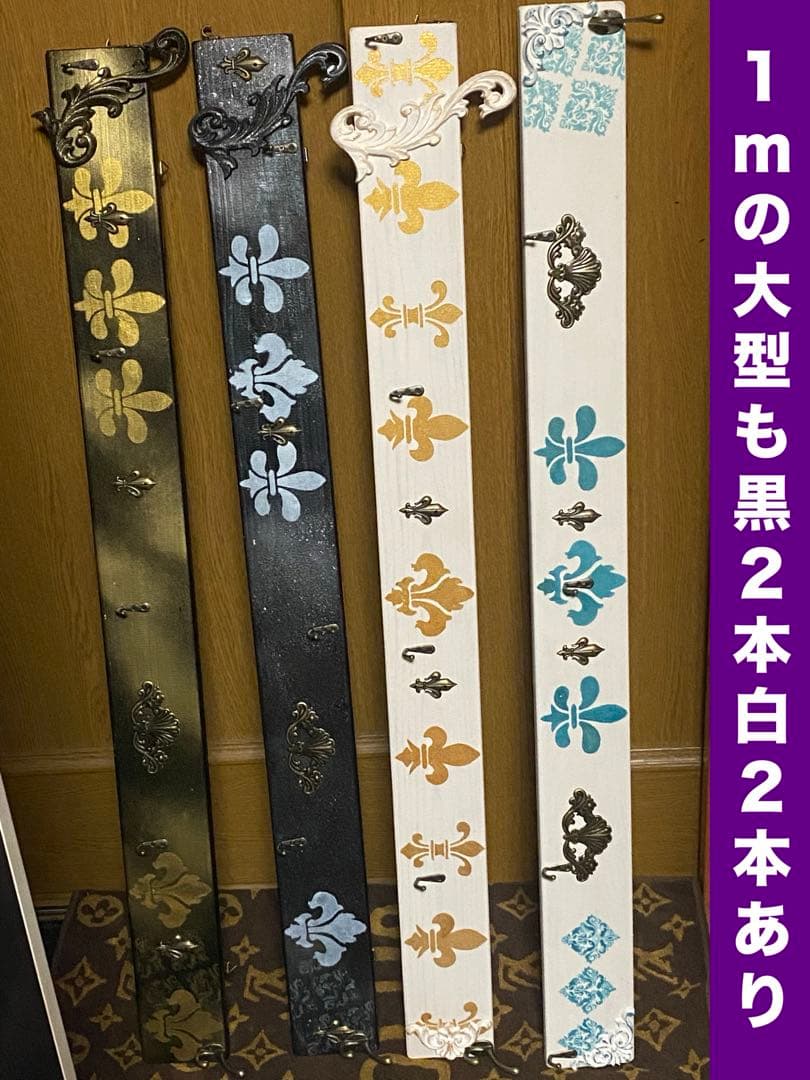 ゴシック調 アンティーク風♦️コンパクト ハンガーフック 黒＆金♦️未使用♦️送料込