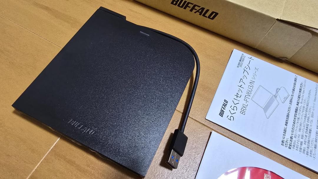BUFFALO ブルーレイドライブ BRXL-PTV6U3-BK/N