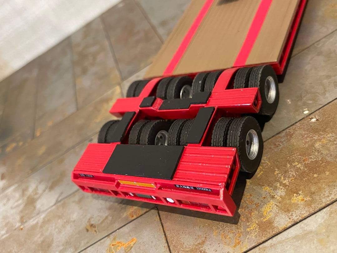 希少 ケンクラフト製1/50 プロフィア 16輪トレーラーセット＋除雪グレーダー