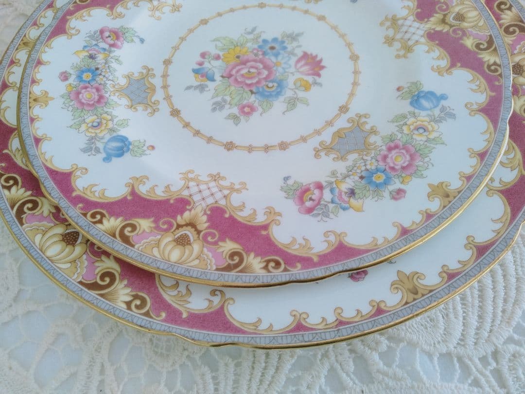 shellyシェリー　　ピンクシェラトンランチ＆ディナープレート