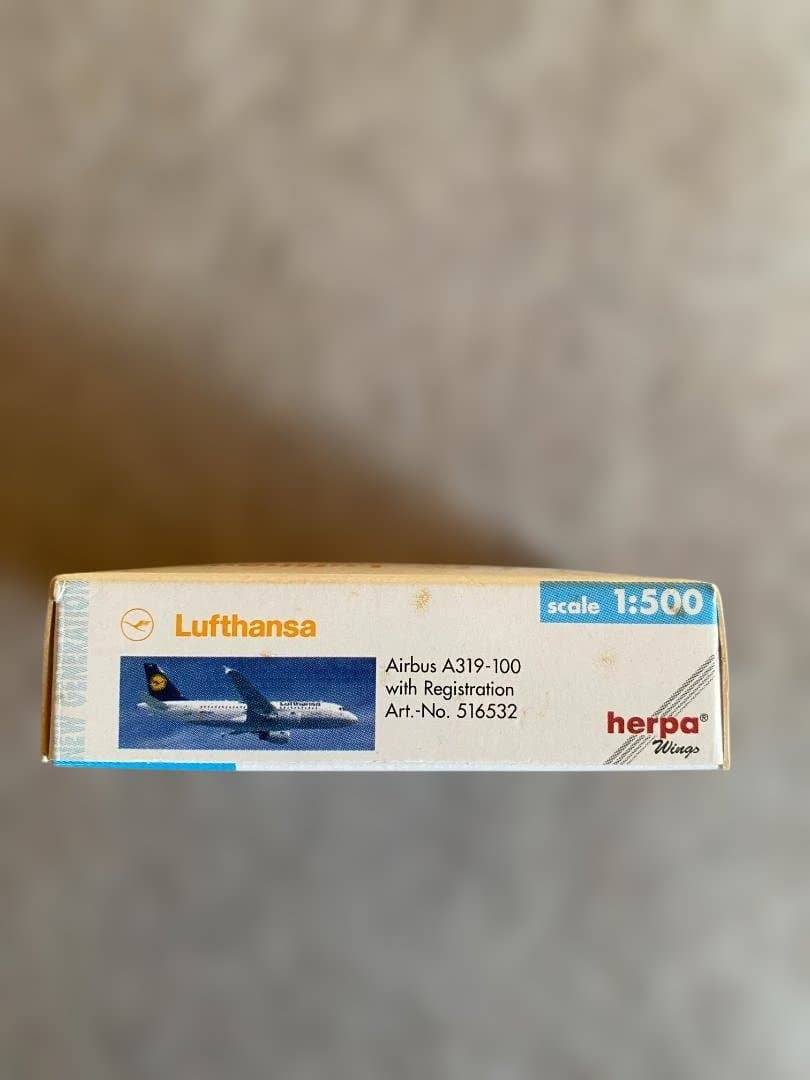 【超希少】ヘルパ 1/500 ルフトハンザ A319（製造時エラープリント）
