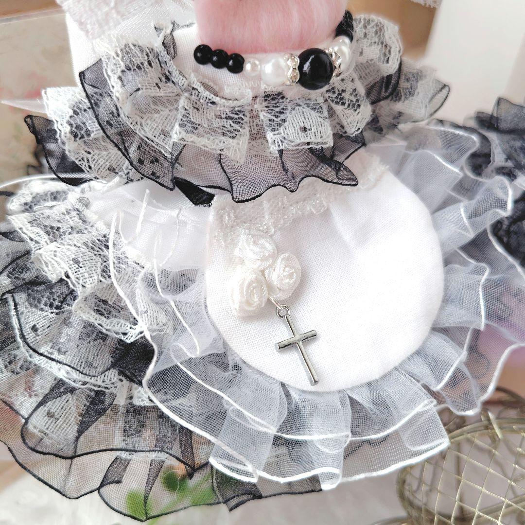 【特別セット】エプロン付き　お揃いコーデ　ドレス　１６cm　ぬい服