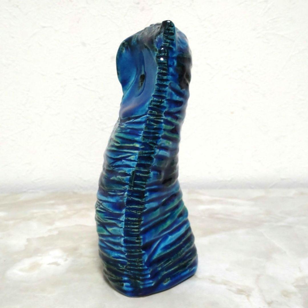 未使用品 BITOSSI社製 イタリア リミニブルー 梟 FLAVIA 置物3