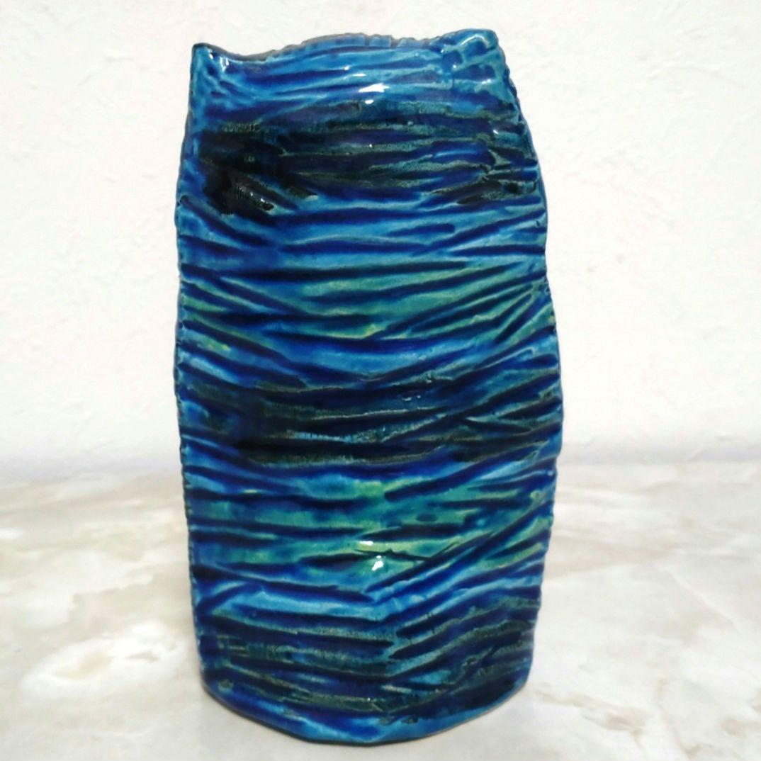 未使用品 BITOSSI社製 イタリア リミニブルー 梟 FLAVIA 置物3