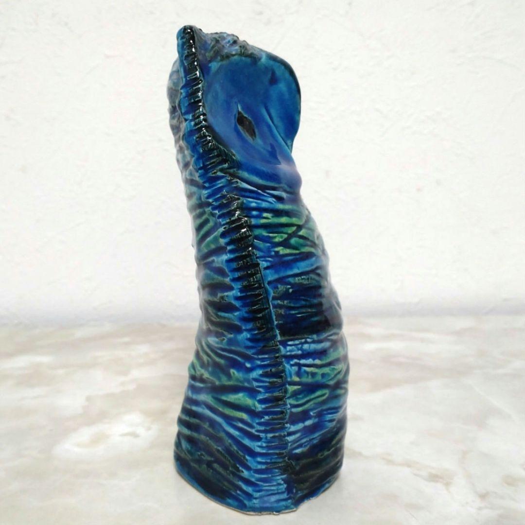 未使用品 BITOSSI社製 イタリア リミニブルー 梟 FLAVIA 置物3