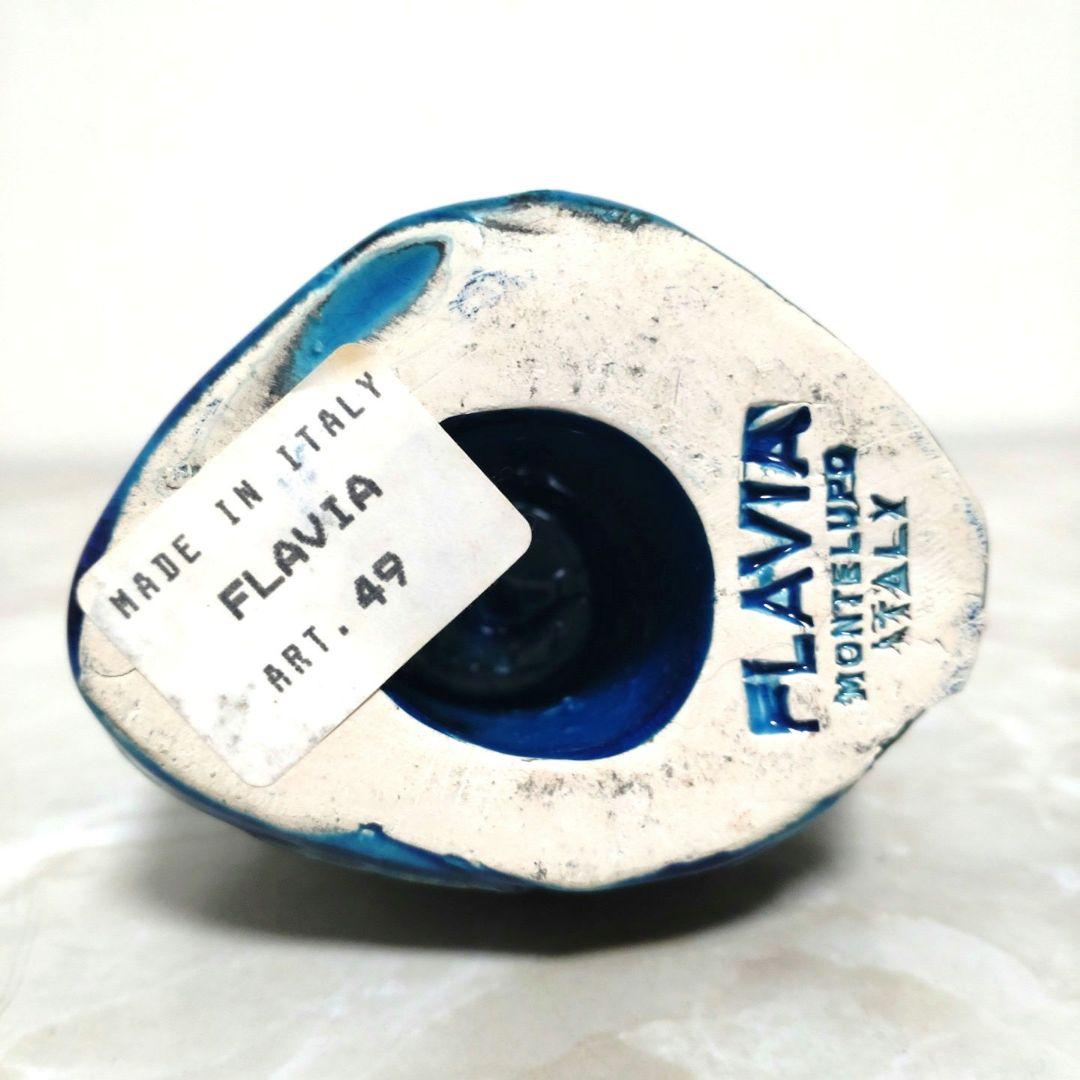 未使用品 BITOSSI社製 イタリア リミニブルー 梟 FLAVIA 置物3