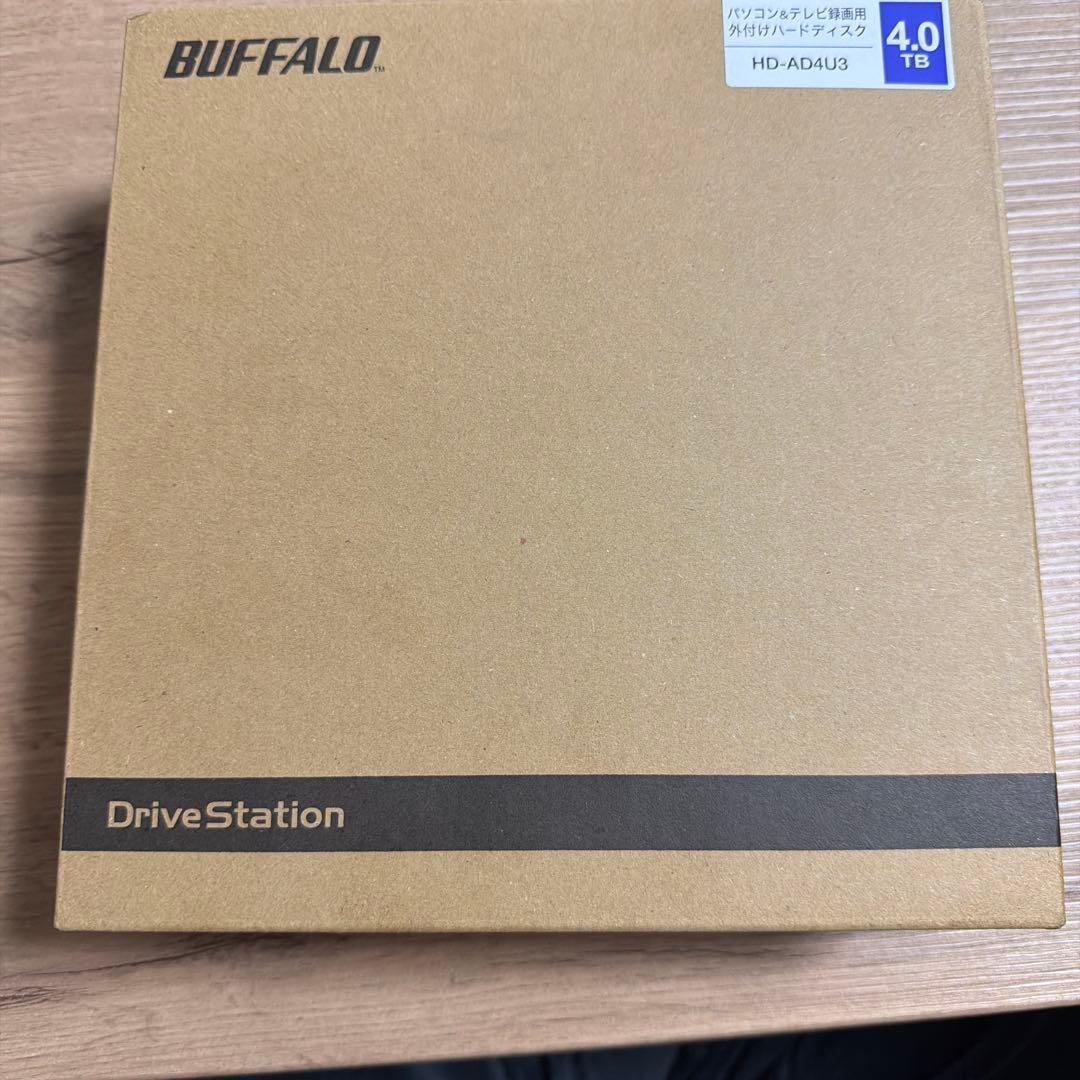 BUFFALO 外付けハードディスク HD-AD4U3 4.0TB