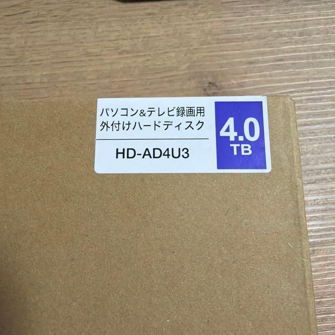 BUFFALO 外付けハードディスク HD-AD4U3 4.0TB