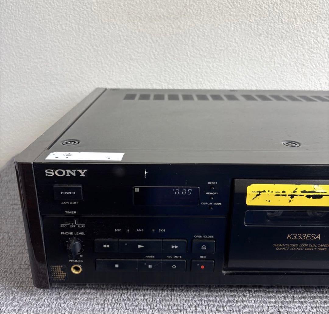 Sony ソニー TC-K333ESA 通電のみ確認　現状、ジャンク品　#1