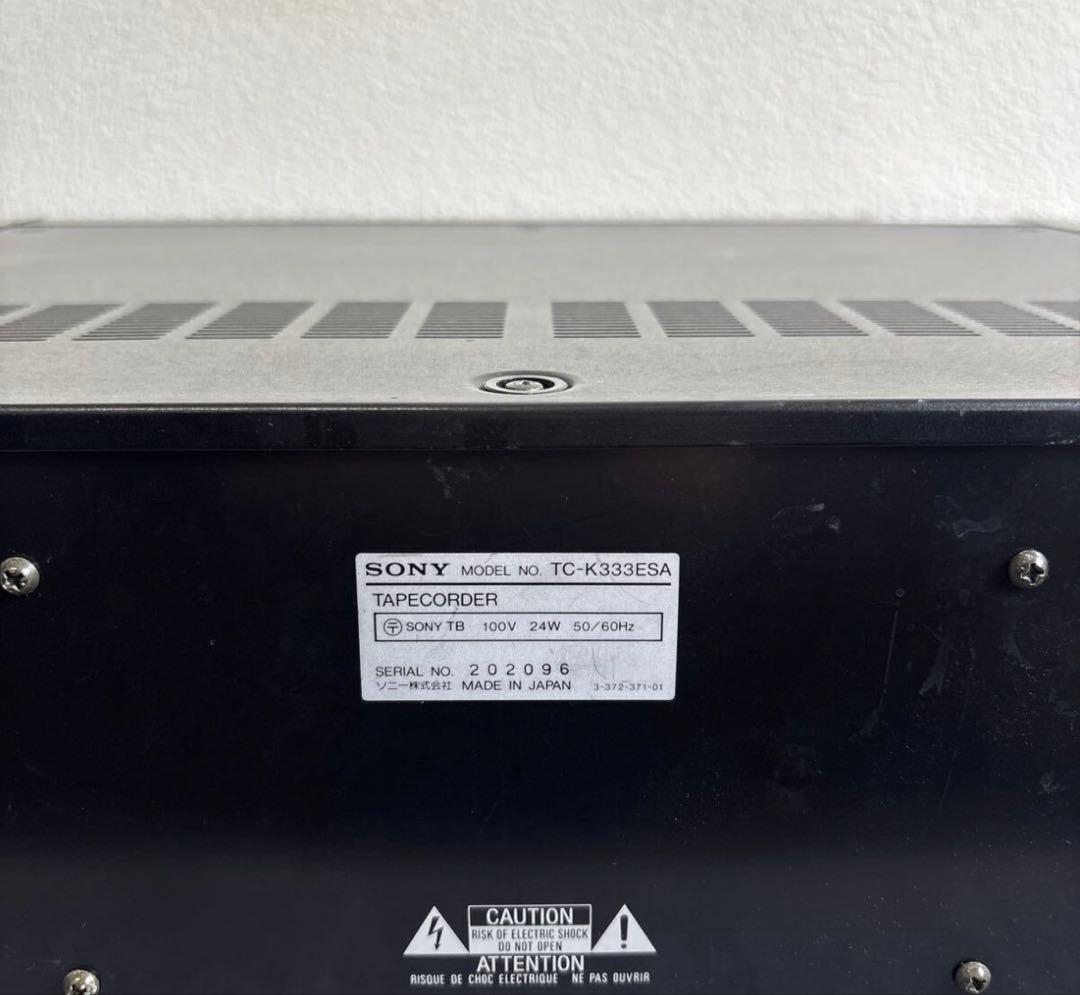 Sony ソニー TC-K333ESA 通電のみ確認　現状、ジャンク品　#1