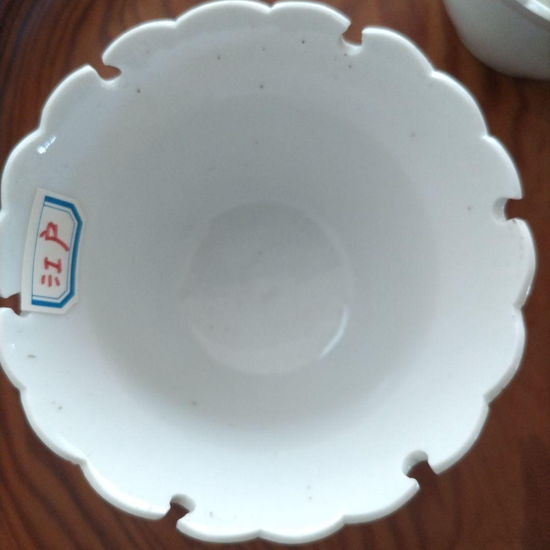 ★ 大珍品 雪輪 白磁 向付 江戸期 アンティーク 骨董