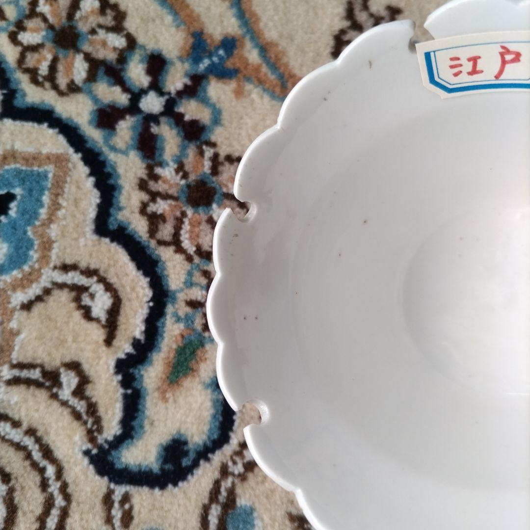 ★ 大珍品 雪輪 白磁 向付 江戸期 アンティーク 骨董