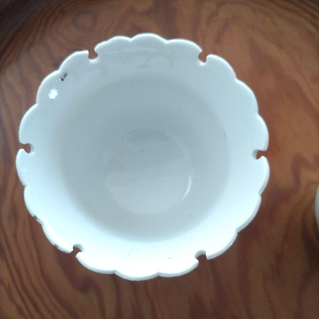 ★ 大珍品 雪輪 白磁 向付 江戸期 アンティーク 骨董