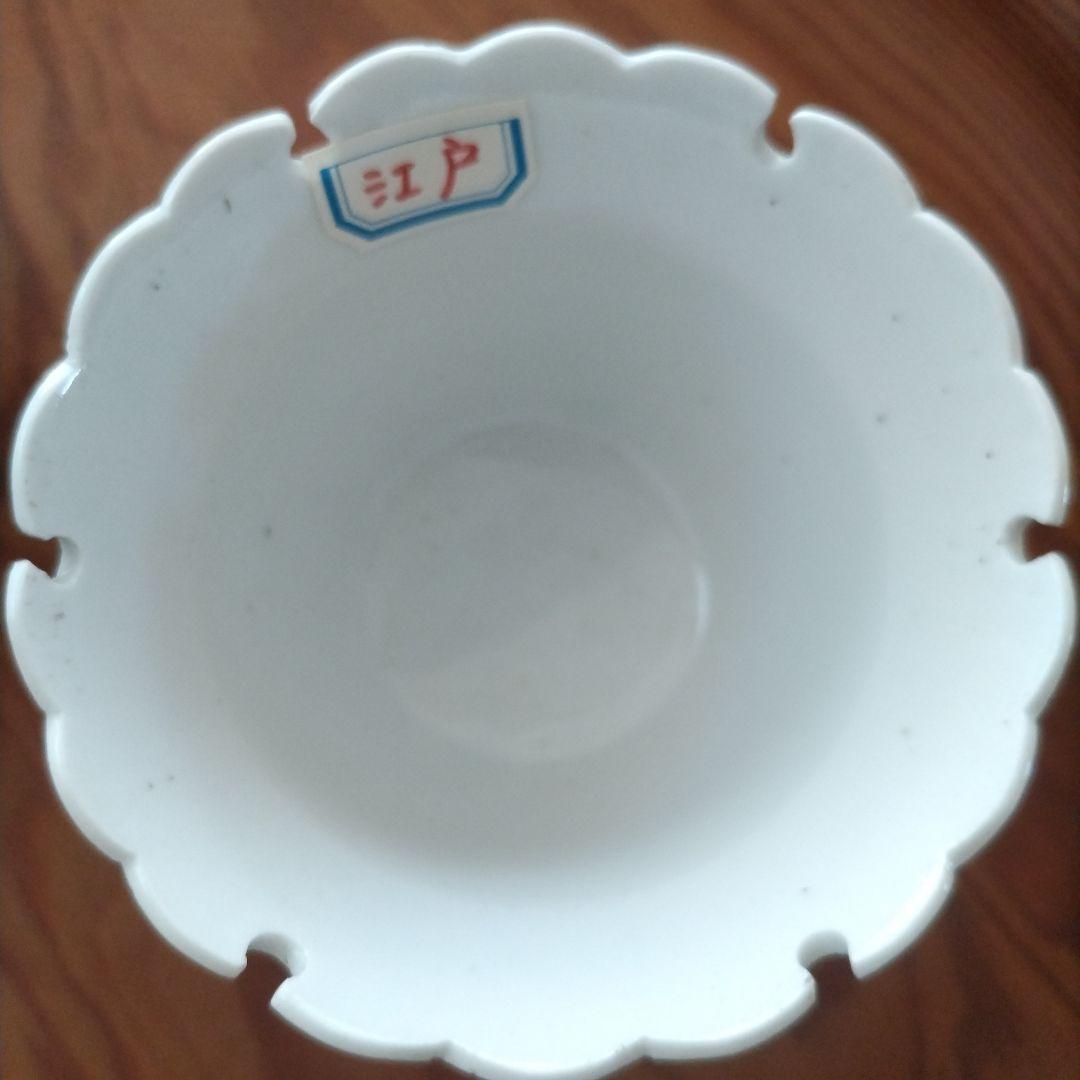 ★ 大珍品 雪輪 白磁 向付 江戸期 アンティーク 骨董