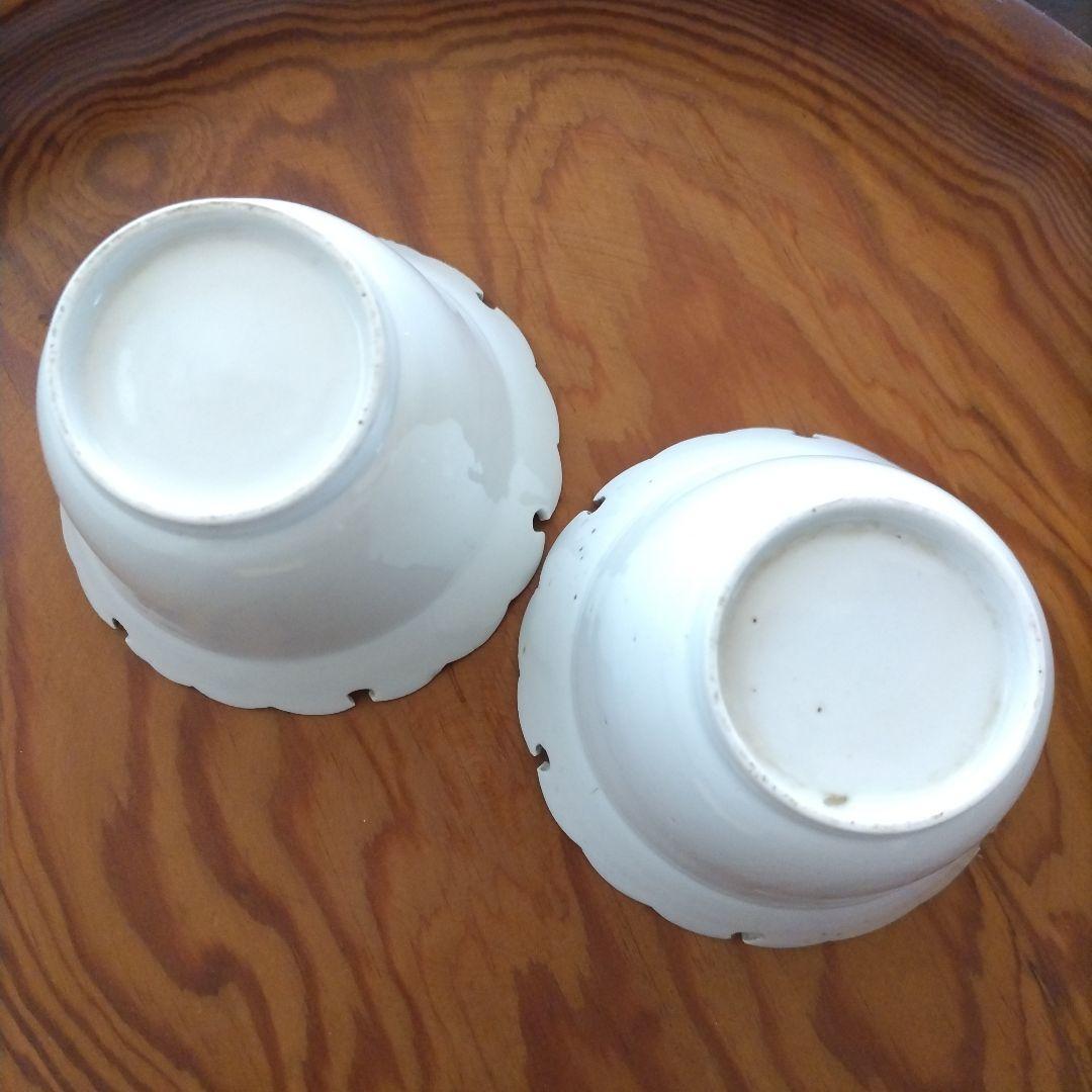 ★ 大珍品 雪輪 白磁 向付 江戸期 アンティーク 骨董